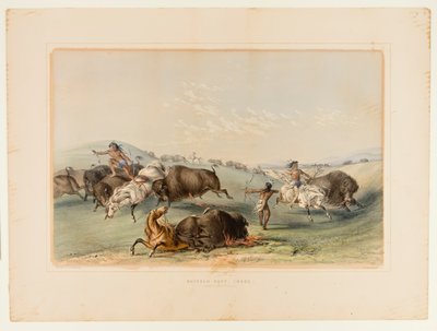 Buffalo Hunt, Chase No. 7 by George Catlin