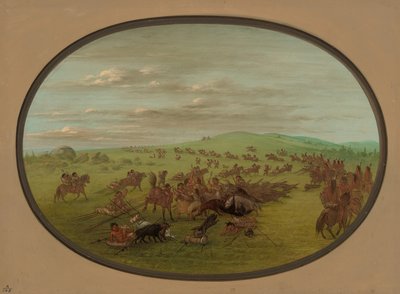 Camanchees Moving by George Catlin