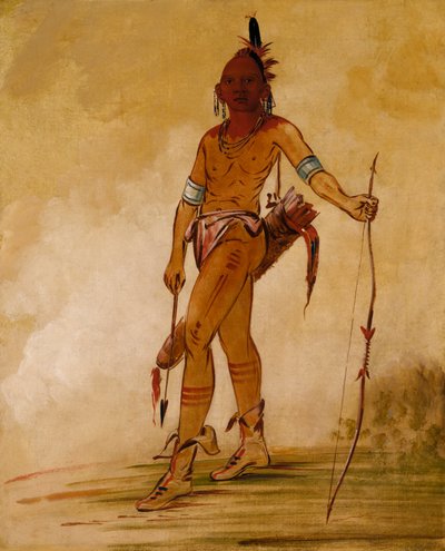 Cáh-he-ga-shín-ga, Little Chief, 1834 by George Catlin