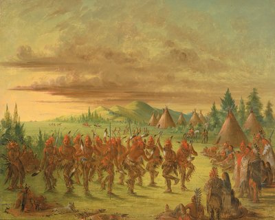 Eagle Dance, 1845-1848 by George Catlin