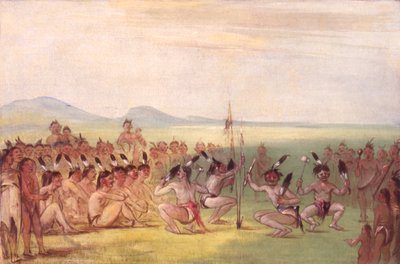 Eagle Dance, Choctaw, 1835-1837 by George Catlin