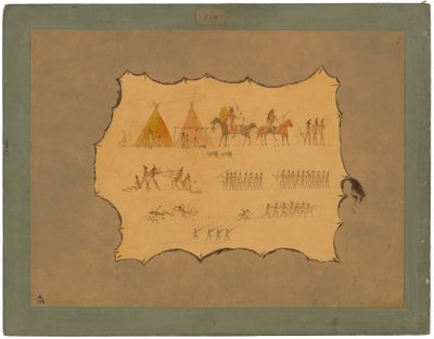 Facsimile of a Cheyenne Robe by George Catlin