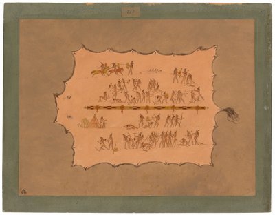 Facsimile of a Sioux Robe by George Catlin