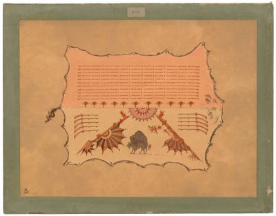 Facsimile of an Omaha Robe by George Catlin