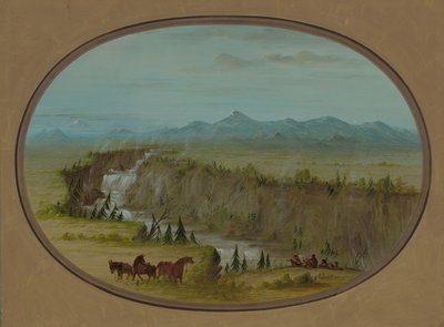 Falls of the Snake River by George Catlin