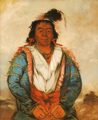 Hose-put-o-káw-gee, a Brave, 1834 by George Catlin