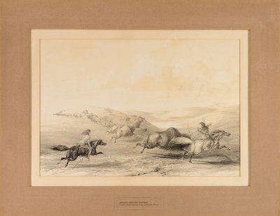 Indians Hunting Buffalo by George Catlin