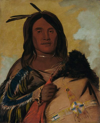 Ka-pés-ka-da, Shell Man, an Oglala Brave by George Catlin