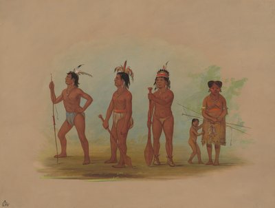 Klatsop Indians, 1855-1869 by George Catlin