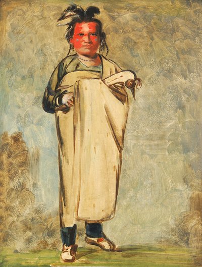 Káw-kaw-ne-chóo-a, a Brave by George Catlin