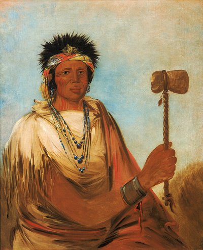 Men-són-se-ah, Left Hand, a Warrior by George Catlin