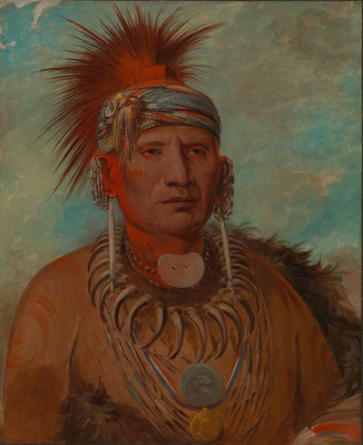 Neu-mon-ya, Walking Rain, War Chief, 1844-1845 by George Catlin