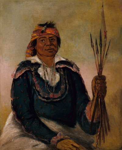 Ni-có-man, The Answer, Second Chief, 1830 by George Catlin