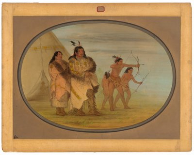 Ojibbeway Indians by George Catlin