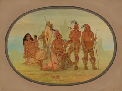 Osage Indians by George Catlin