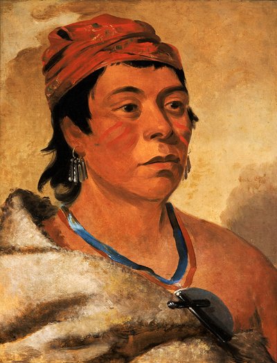 Round Island, a Warrior, 1831 by George Catlin