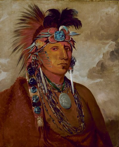 Shó-me-kós-see, The Wolf, a Chief, 1832 by George Catlin