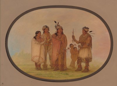 Shawano Indians by George Catlin