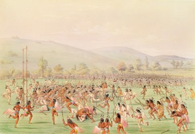 The Indian Ball Game by George Catlin