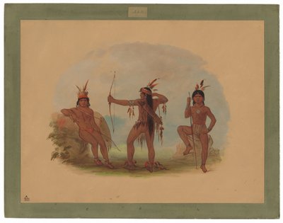 Three Woyaway Indians by George Catlin