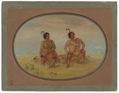 Two Choctaw Indians by George Catlin