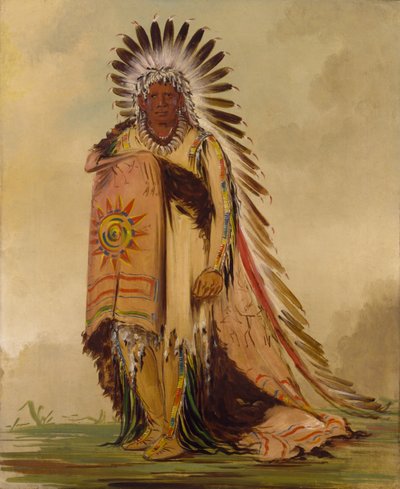 Wán-ee-ton, Chief of the Tribe, 1832 by George Catlin