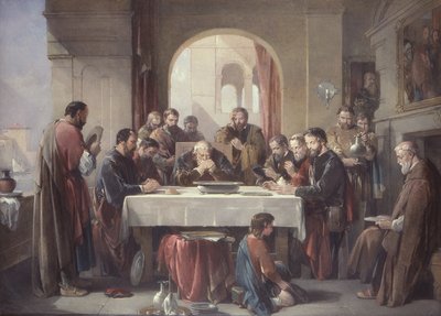 Grace in the Refectory by George Cattermole