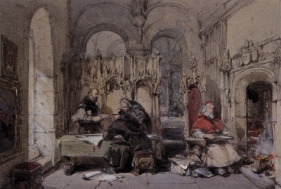 The Monks Library by George Cattermole