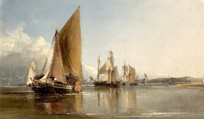 Boats Entering the Medway by George Chambers