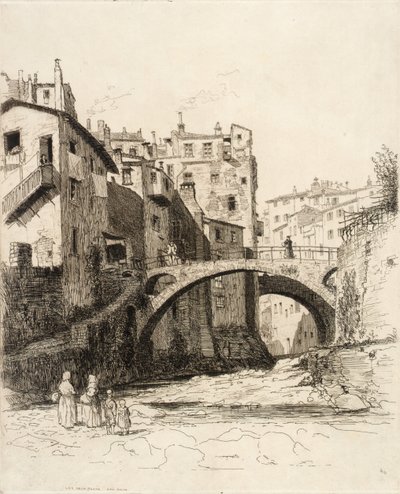 The Two Bridges, San Remo by George Charles Aid
