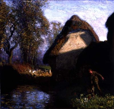 At the Back of the Barn by George Clausen