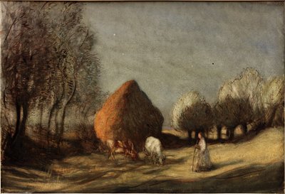 Hayfield, Widdington by George Clausen