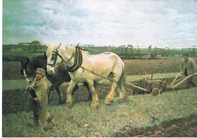 Ploughing by George Clausen