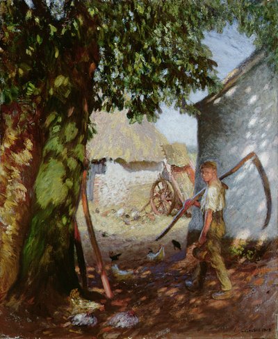 The Farmyard by George Clausen