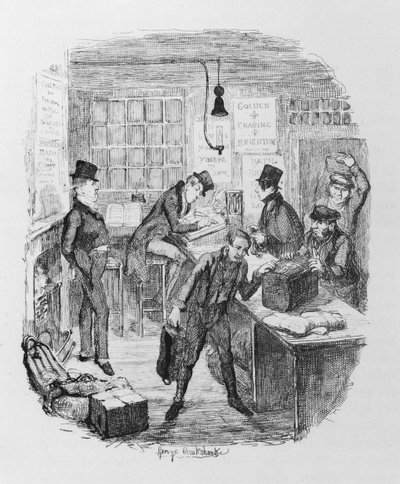 Early Coaches, c.1836 by George Cruikshank