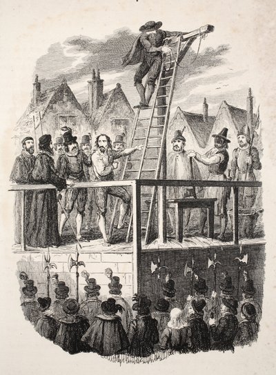 Execution of Guy Fawkes by George Cruikshank