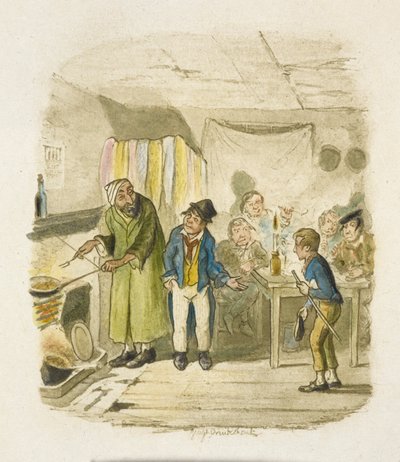 Illustration for Oliver Twist by George Cruikshank
