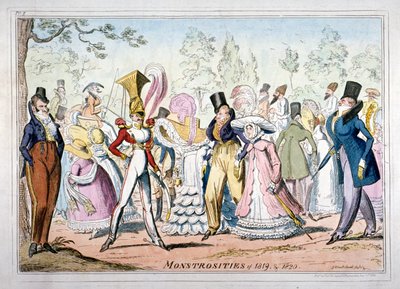 Monstrosities of 1819, and 1820 by George Cruikshank