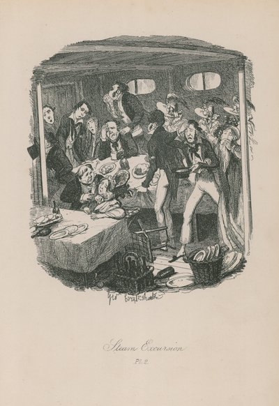 Steam Excursion by George Cruikshank