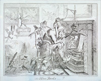 The Blue Devils by George Cruikshank