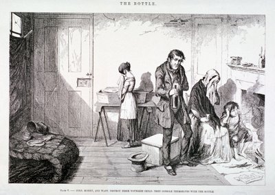 The Bottle, 1847 by George Cruikshank