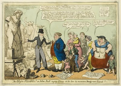 The Elgin Marbles by George Cruikshank