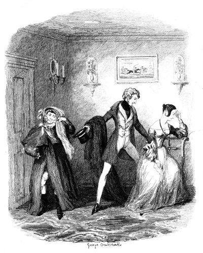 The Elopement by George Cruikshank