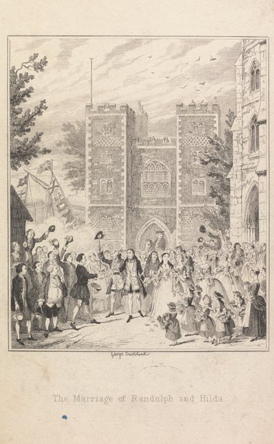 The Marriage of Randolph and Hilda by George Cruikshank