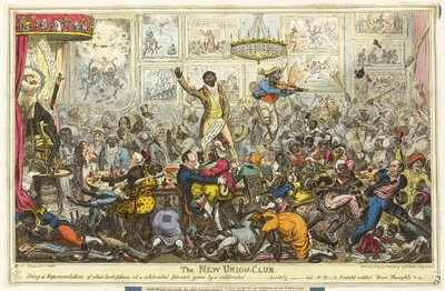 The New Union Club by George Cruikshank