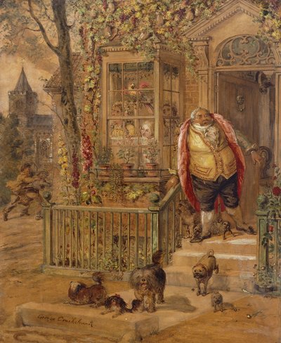 The Run-away Knock by George Cruikshank
