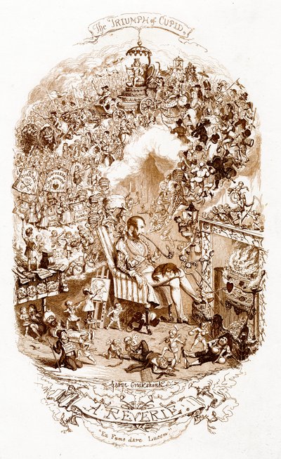 The Triumph of Cupid, 19th century by George Cruikshank
