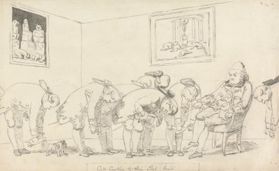 And Courtiers to Their Idol Bend by George Dance