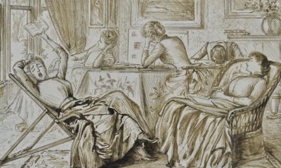 Boredom, c.1880-90 by George du Maurier