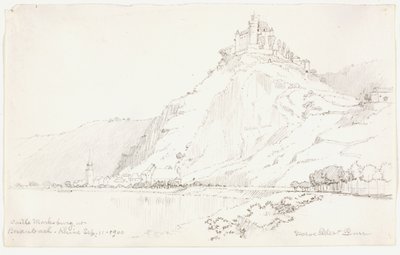 Castle Marksburg at Braubach, Rhine by George Elbert Burr